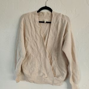 Soft off shoulder cocoon wrap cardigan